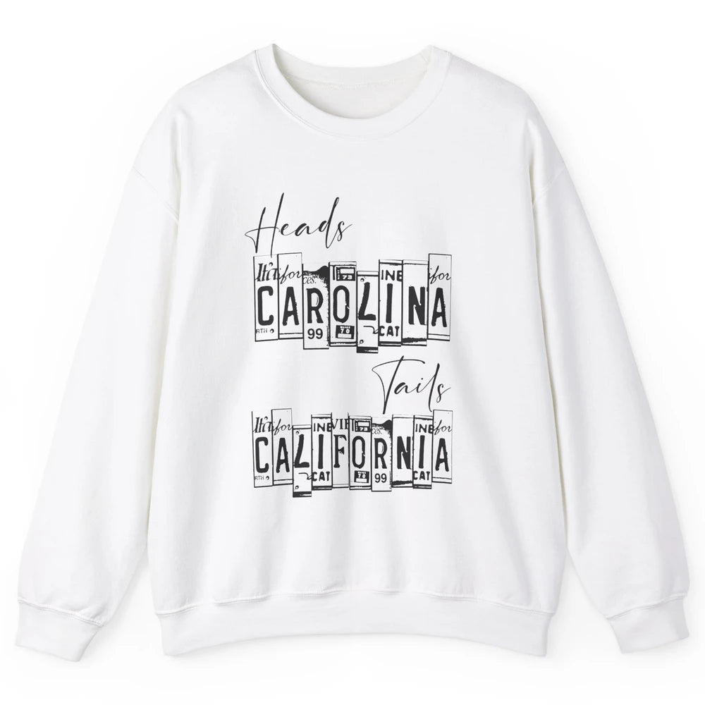 Vintage Heads Carolina Tail California Western Country Music Unisex Crewneck Sweatshirt