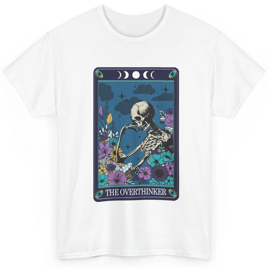 Floral Skeleton The Overthinker Tarot Card Halloween Costume Classic Unisex T-Shirt