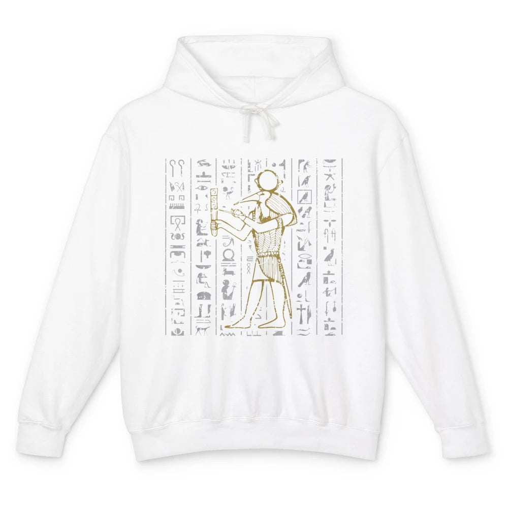 Ancient Egyptian Hieroglyphics Egypt Pyramid Archaeologist Unisex Lightweight Hoodie