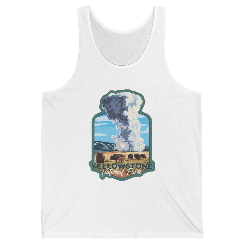 Yellowstone National Park Wyoming Old Faithful Nature Lovers Unisex Jersey Tank