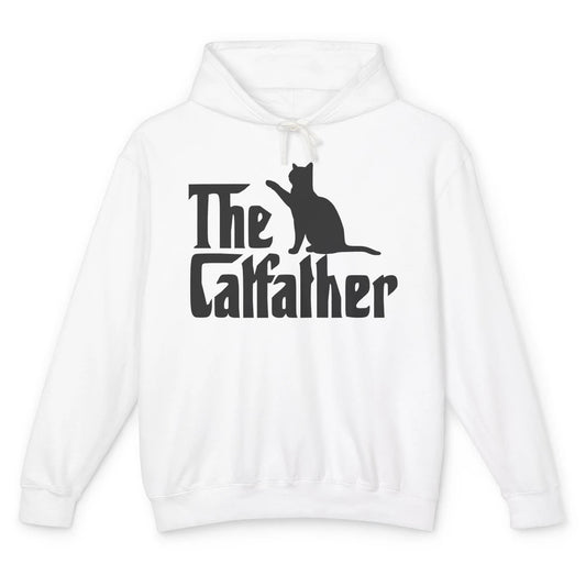 The Catfather Parody Funny Cat Lovers Cat Dad Fathers Day Unisex Lightweight Hoodie