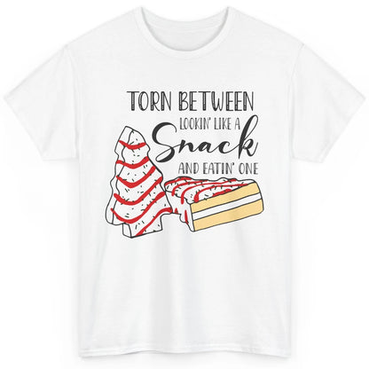 Christmas Tree Cake Torn Between Look Like a Snack Eat One Classic Unisex T-Shirt