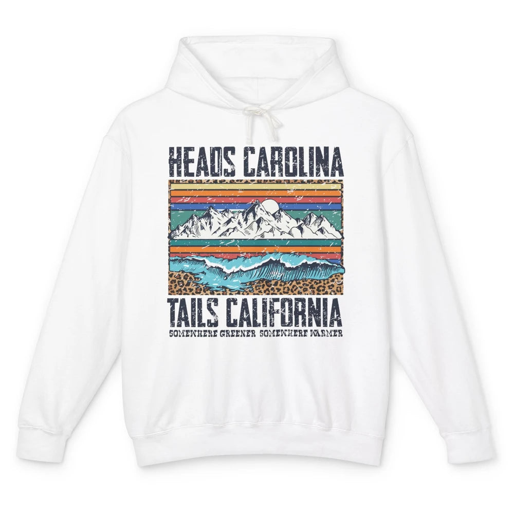 Vintage Heads Carolina Tail California Summer Beach Paradise Unisex Lightweight Hoodie