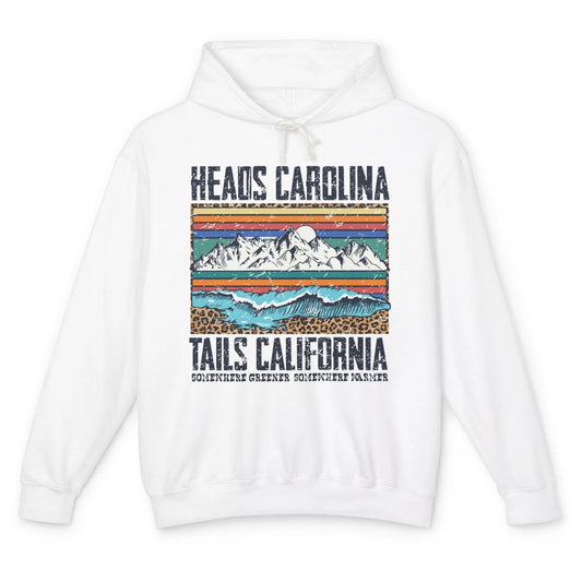 Vintage Heads Carolina Tail California Summer Beach Paradise Unisex Lightweight Hoodie