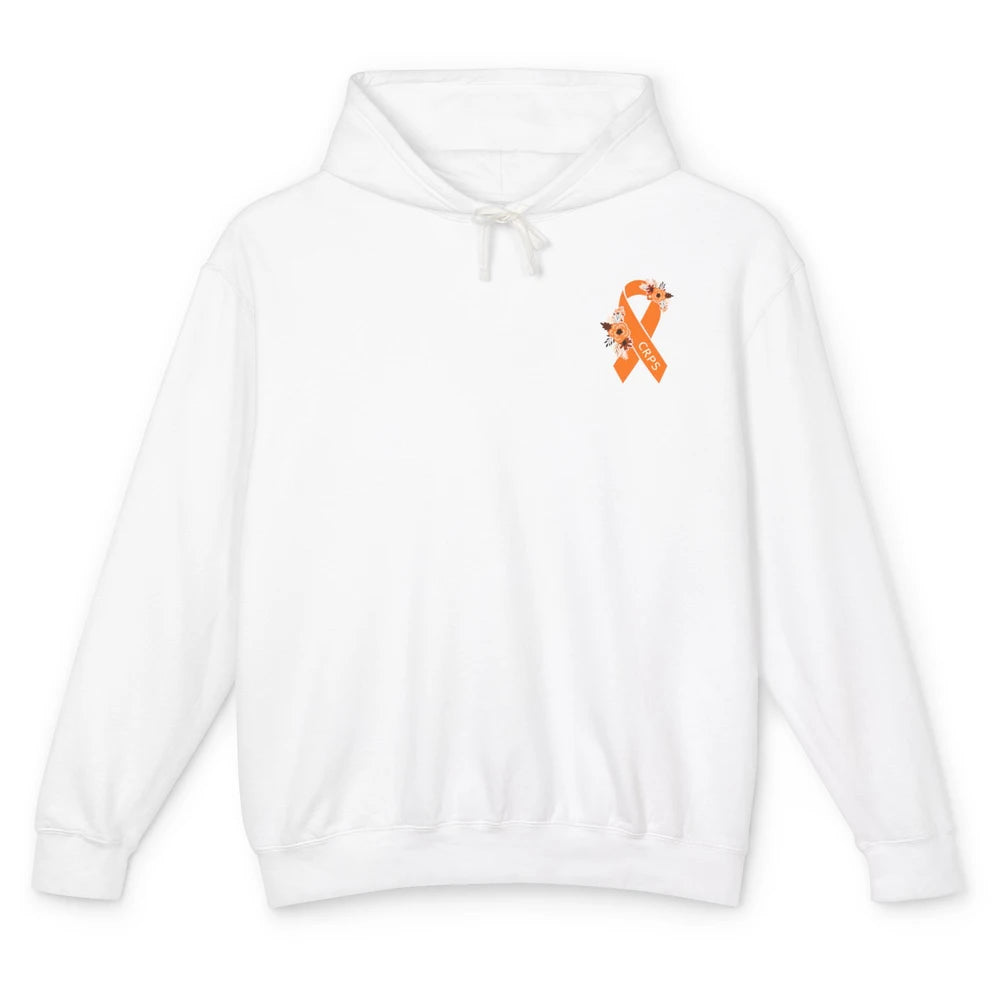 Complex Regional Pain Syndrome Awareness CRPS Orange Ribbon Unisex Lightweight Hoodie