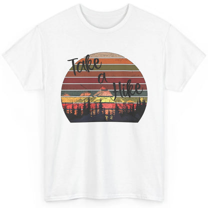 Vintage Take A Hike Sunset Hiker Hiking Camping Lover Gift Classic Unisex T-Shirt