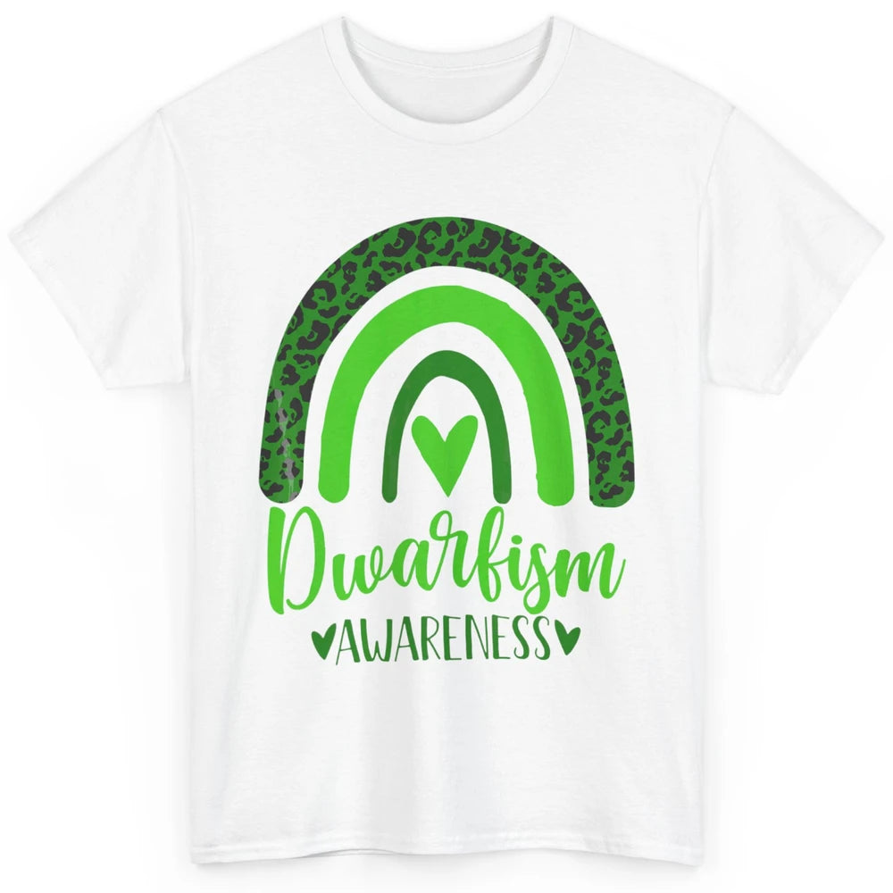 Dwarfism Awareness Month Wear Green Boho Heart Love Rainbow Classic Unisex T-Shirt