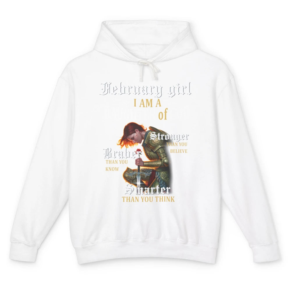 Birthday February Girl I'm A Daughter Of God Birthday Gift Unisex Lightweight Hoodie