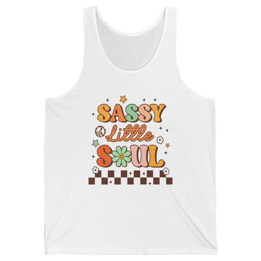 Sassy Little Soul Retro 60s Groovy Hippie Daisy Peace Boho Unisex Jersey Tank