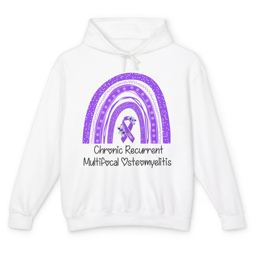 Chronic Recurrent Multifocal Osteomyelitis CRMO Rainbow Unisex Lightweight Hoodie