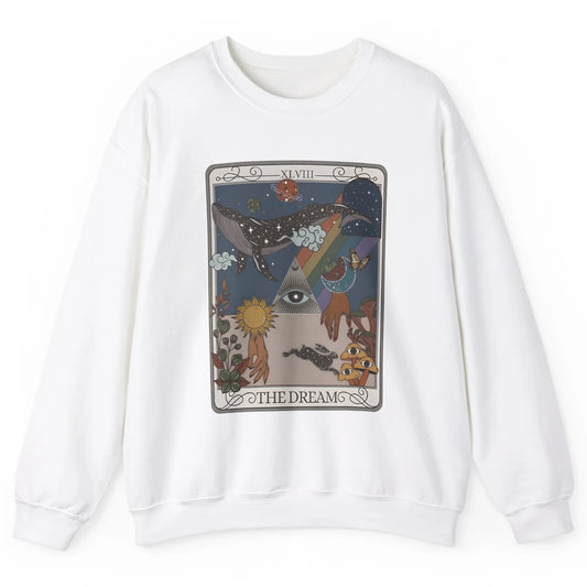 The Dream Tarot Card Witchy Hands Eye Sun Moon Halloween Unisex Crewneck Sweatshirt