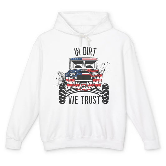 US Flag In Dust We Trust UTV Offroad SXS Patriotic ZRZ Life Unisex Lightweight Hoodie