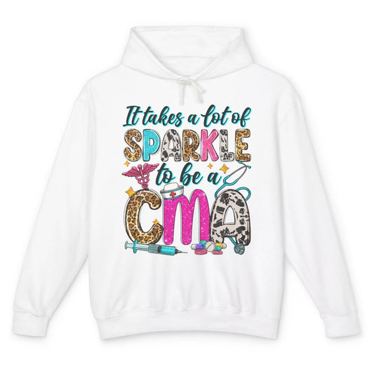 Sunflower It Takes Sparkle To Be CMA Western Nursing Life Unisex Lightweight Hoodie