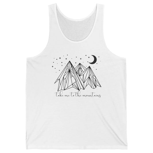 Take Me to the Mountains Boho Hiking Camping Outdoor Gift Unisex Jersey Tank