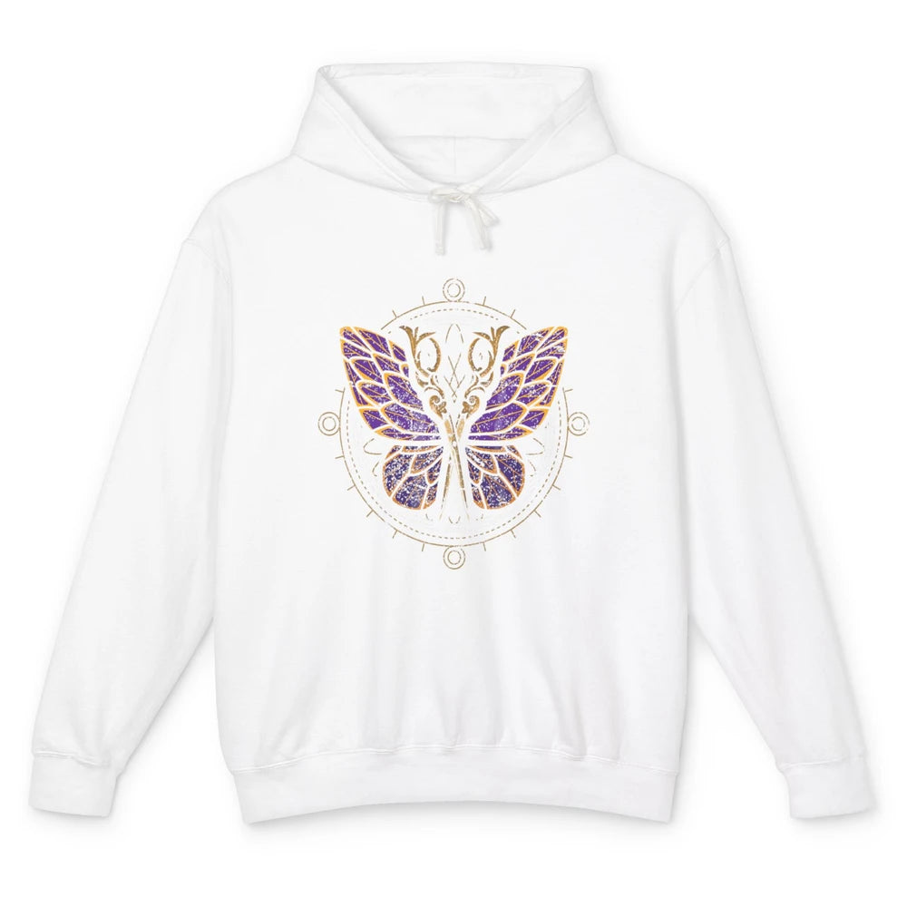 Woman Hair Butterfly Barber Hairstylist Hairdresser Retro Unisex Lightweight Hoodie