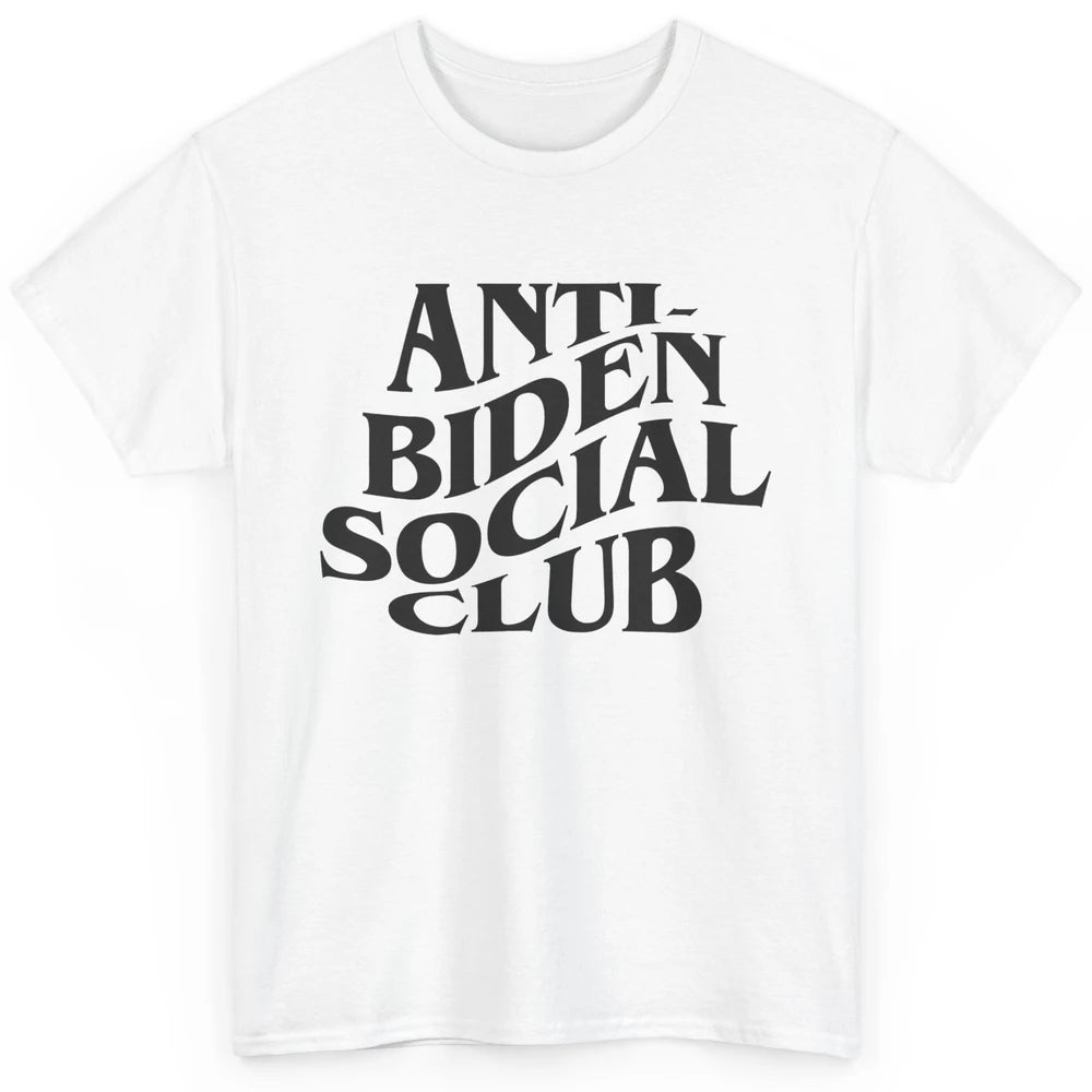 Anti Liberals Anti Biden Social Club Conservative US Flag Classic Unisex T-Shirt