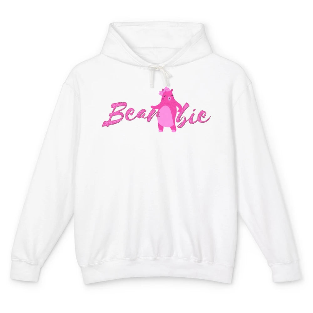 Funny Bearbie Cute Pink Bear Sarcastic Kawaii Wild Animal Unisex Lightweight Hoodie