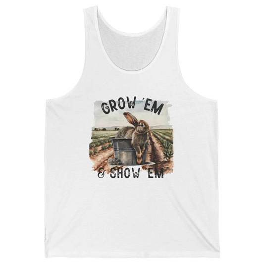 Baby Rabbit On The Farm Grow Em Show Em Western Farm Life Unisex Jersey Tank