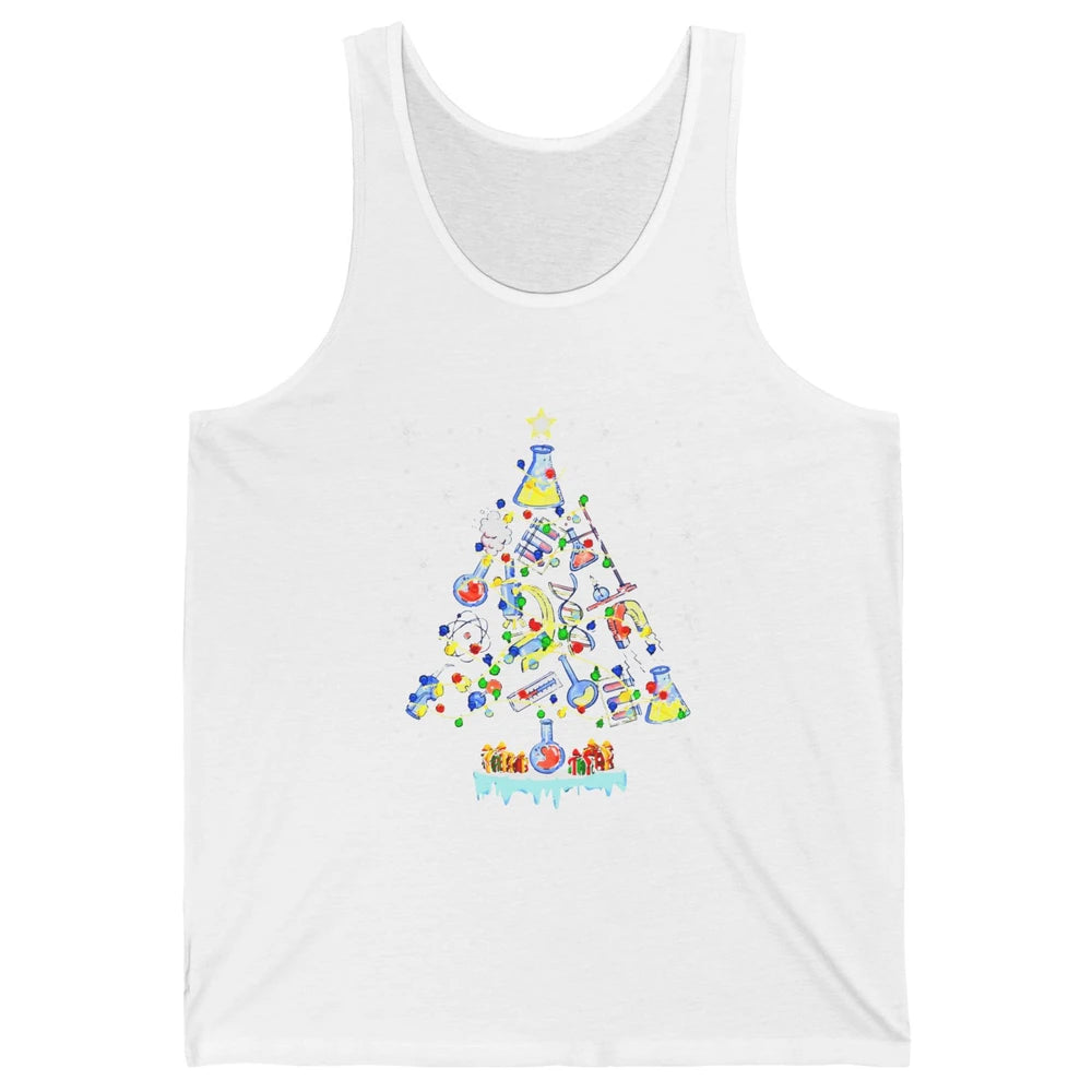 Laboratory Technician Christmas Tree Lab Tech Christmas Unisex Jersey Tank