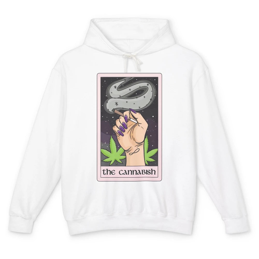 Retro Weed The Cannabish Tarot Card Weed Cannabis Marijuana Unisex Lightweight Hoodie