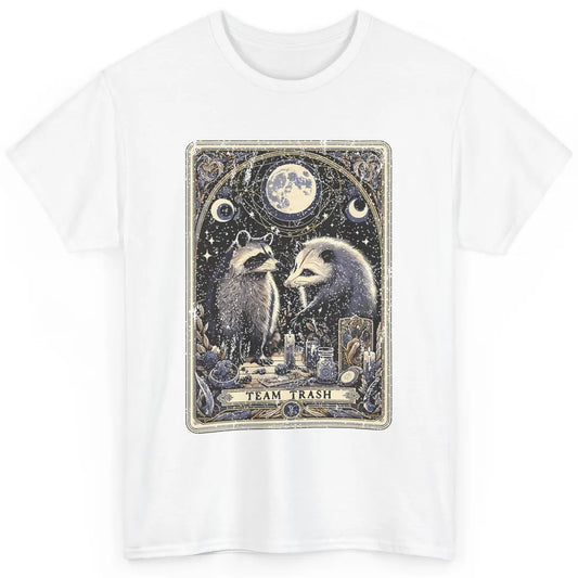 Team Trash Tarot Card Opossum Witchcraft Goth Possum Vintage Panda Raccoon Sarcastic Classic Unisex T-Shirt