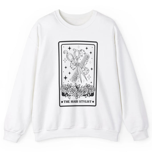 The Hairstylist Tarot Card Barber Hairdresser Beautician Unisex Crewneck Sweatshirt