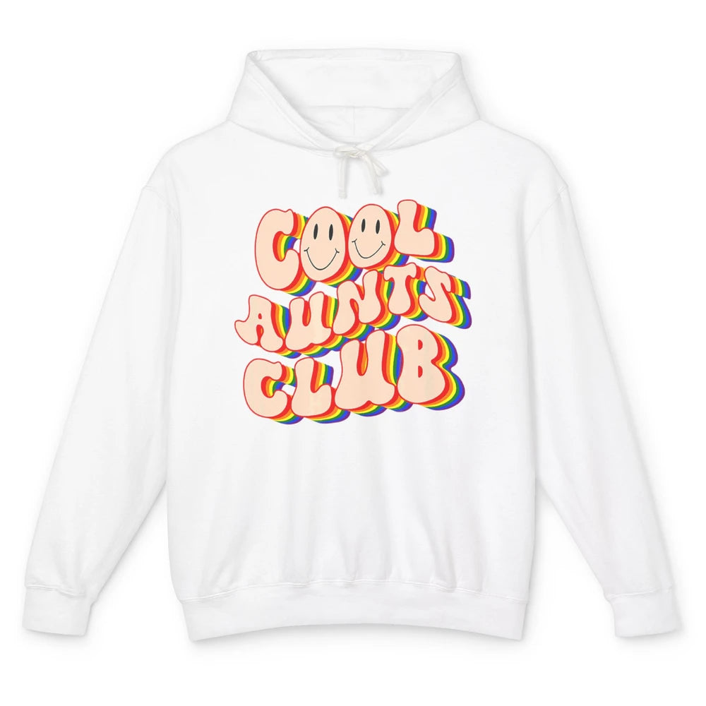 Groovy Cool Aunts Club LGBTQ Pride Member Aunt Sister Friend Unisex Lightweight Hoodie