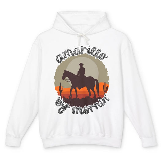 Vintage Cowboy Amarillo By Morning Desert Western Country Unisex Lightweight Hoodie