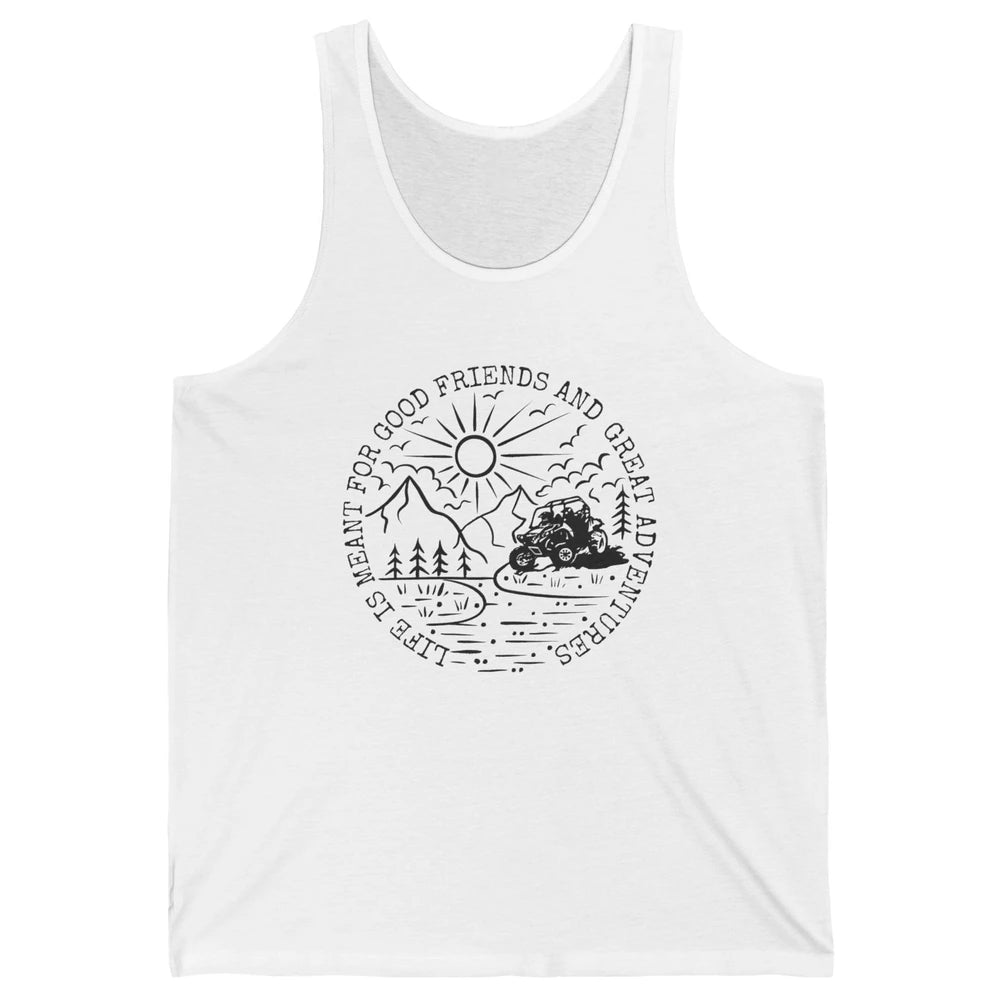 Retro UTV Life Great Adventure Side By Side Rider Mud Riding Unisex Jersey Tank