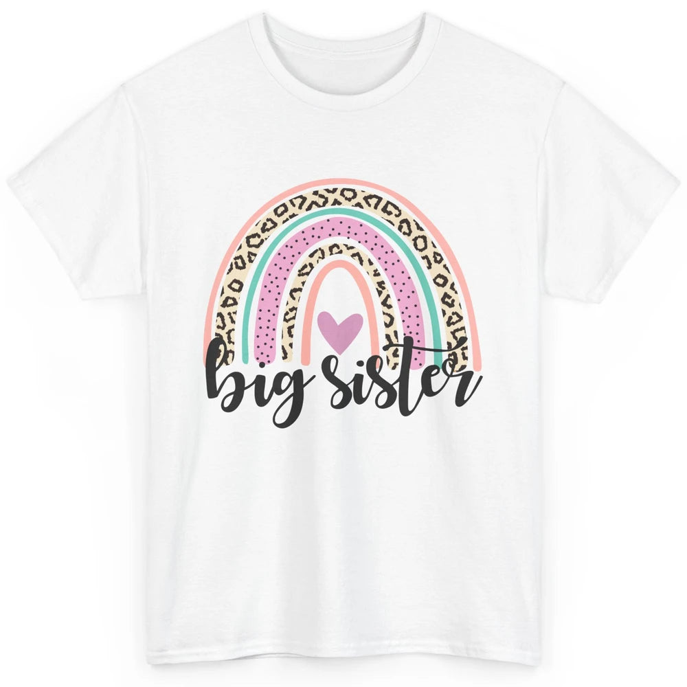 Cute Big Sister Rainbow Heart Big Sister Little Sister Gift Classic Unisex T-Shirt