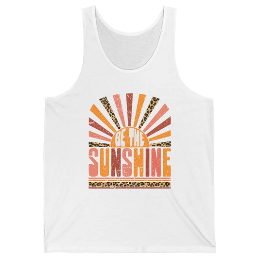 Be The Sunshine Retro Leopard Sun Vintage Summer Vacation Unisex Jersey Tank