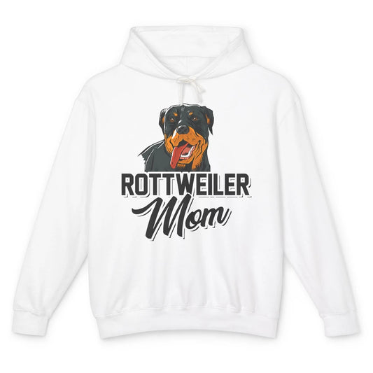 Cute Rottweiler Mom Dog Owner Rotti Fur Pet Mothers Day Mama Unisex Lightweight Hoodie