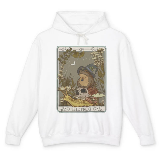 The Frog Tarot Card Frog Swamp Witchy Cottagecore Frog Lover Unisex Lightweight Hoodie