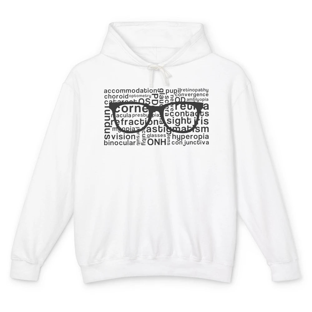 Optometry Glasses Ophthalmologist Optometrist Optician Gift Unisex Lightweight Hoodie