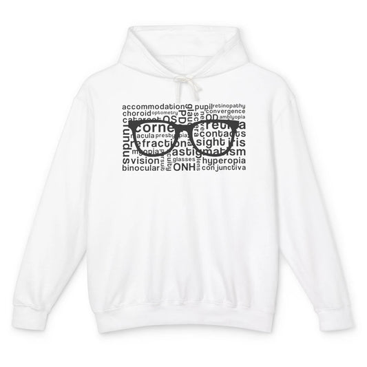 Optometry Glasses Ophthalmologist Optometrist Optician Gift Unisex Lightweight Hoodie