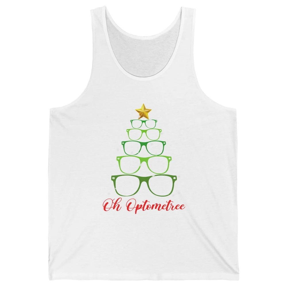 Glasses Christmas Tree Oh Optometree Optometry Optician Gift Unisex Jersey Tank