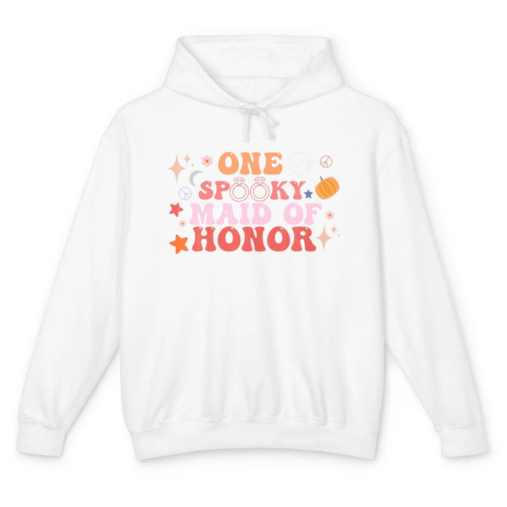 Spooky Maid Of Honor Halloween Bachelorette Party Engagement Unisex Lightweight Hoodie