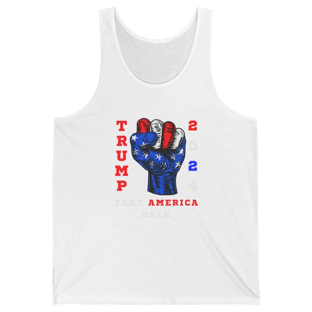 Take America Back 2024 Funny Vote Trump Republicans Vote Unisex Jersey Tank