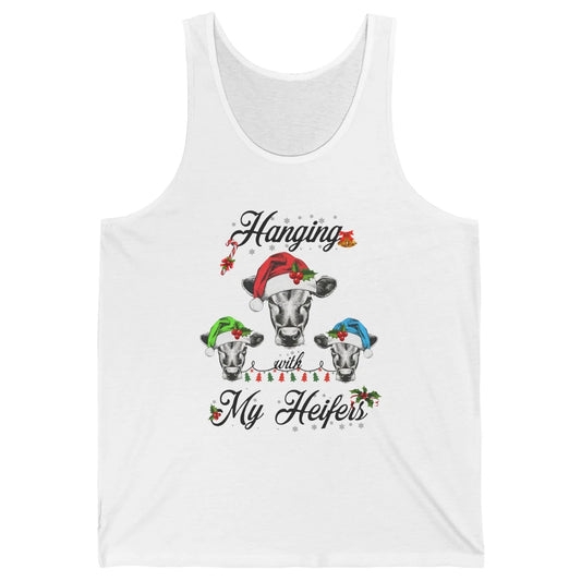 Funny Hanging With My Heifers Santa Heifer Christmas Costume Unisex Jersey Tank