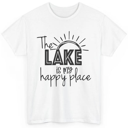 The Lake Is My Happy Place Summer Sunrays Lake Days Kayaking Classic Unisex T-Shirt