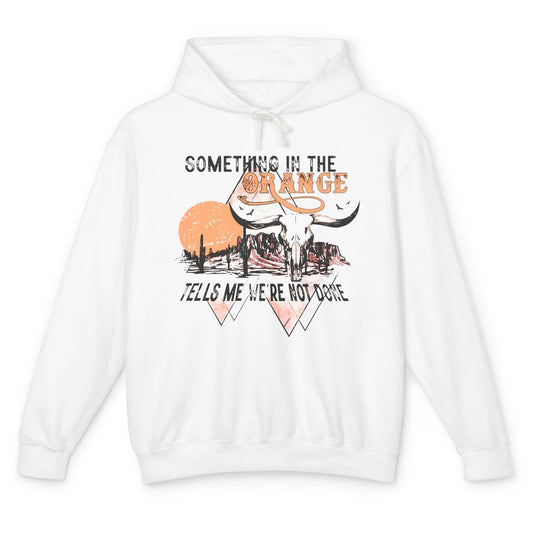 Desert Bull Skull Something In The Orange Western Country Unisex Lightweight Hoodie