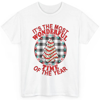 Funny Christmas Tree Cakes Most Wonderful Time Bakers Baking Classic Unisex T-Shirt