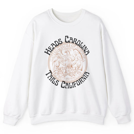 Vintage Heads Carolina Tail California US Western Country Unisex Crewneck Sweatshirt