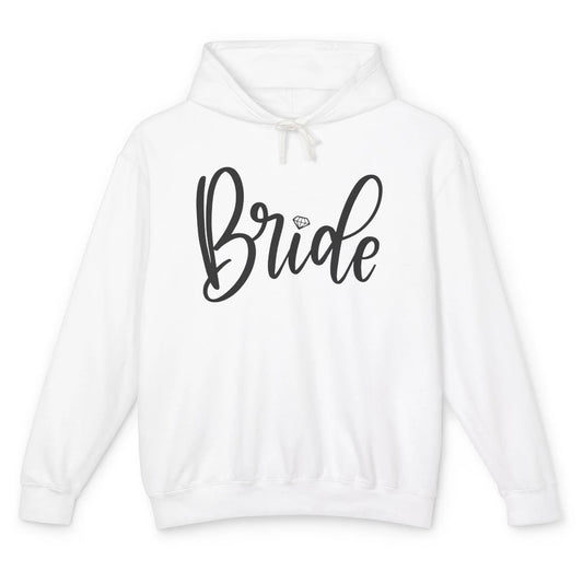 Bride To Be Diamond Ring Future Mrs. Engagement Bachelorette Unisex Lightweight Hoodie