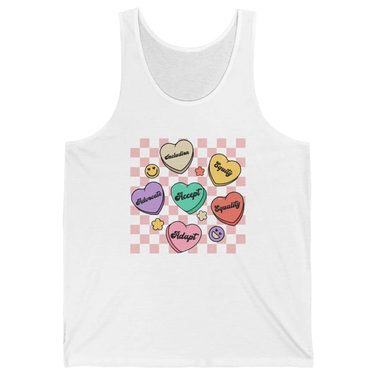 Special Education Sped Teacher Love Valentine Inclusion Unisex Jersey Tank