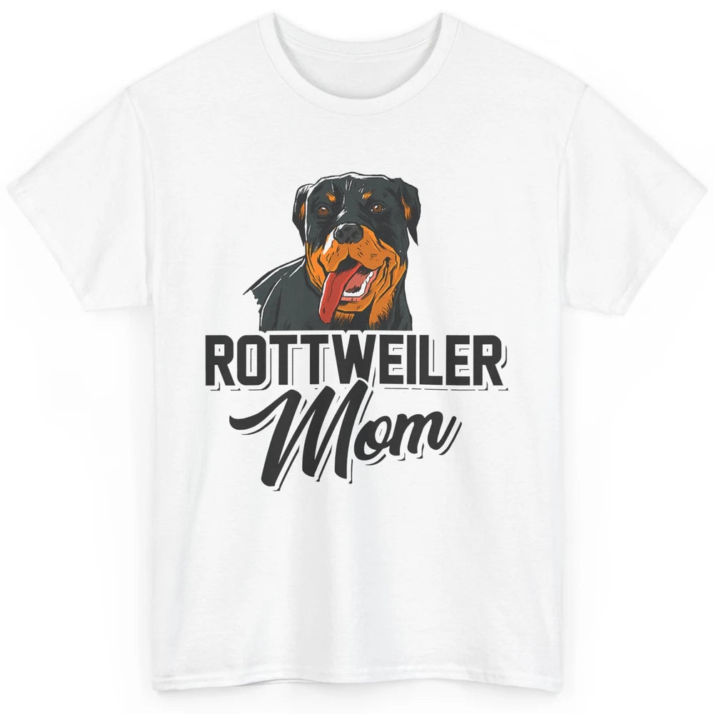 Cute Rottweiler Mom Dog Owner Rotti Fur Pet Mothers Day Mama Classic Unisex T-Shirt