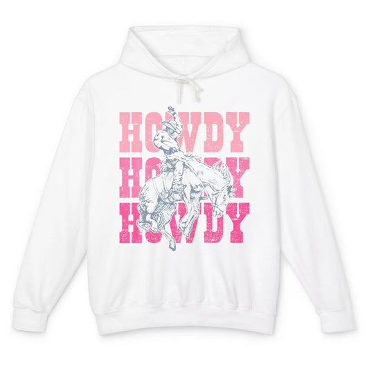 Groovy Howdy Cowboy Rodeo Western Country Retro Riding Horse Unisex Lightweight Hoodie