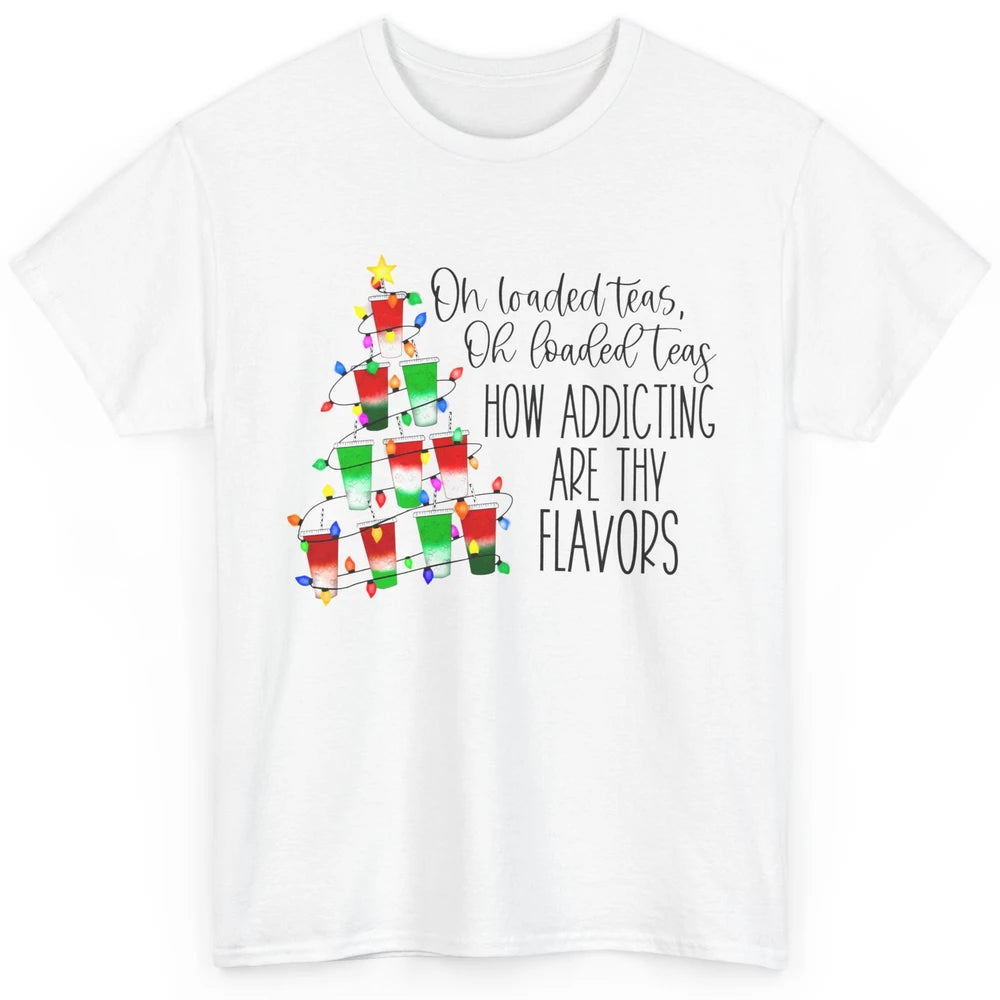 Loaded Teas Christmas Tree Fairy Lights Merry Christmas Classic Unisex T-Shirt