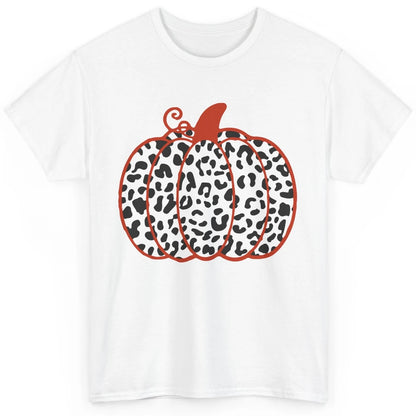 Pumpkin Leopard Fall Autumn Cheetah Pumpkin Thanksgiving Classic Unisex T-Shirt