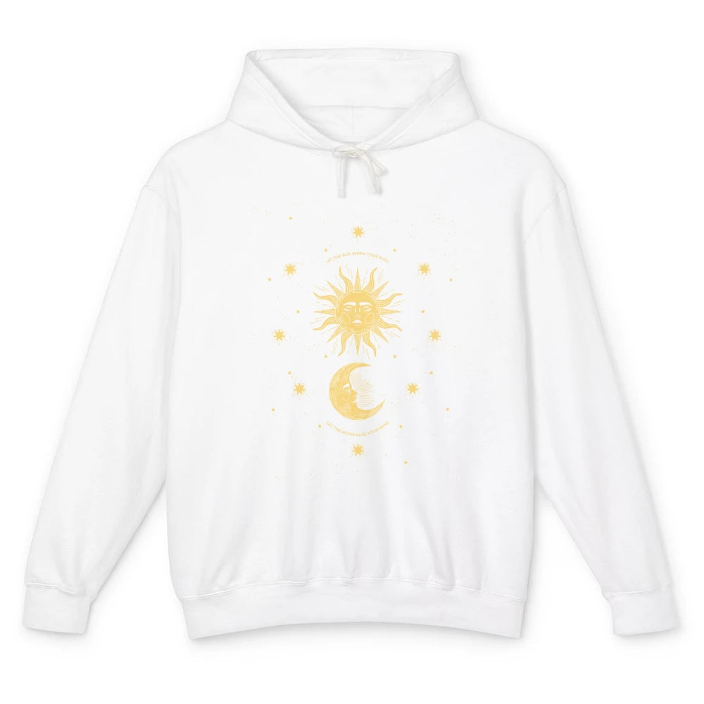 Celestial Mystical Sun Moon Gothic Boho Bohemian Astrology Unisex Lightweight Hoodie